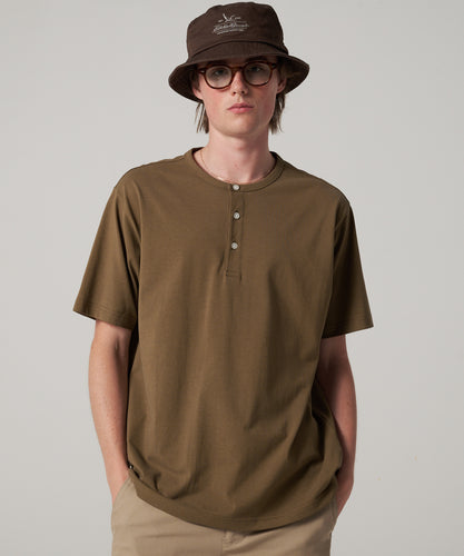 バハ ヘンリーネック 半袖Tシャツ/SS BAJA HENLEY TEE