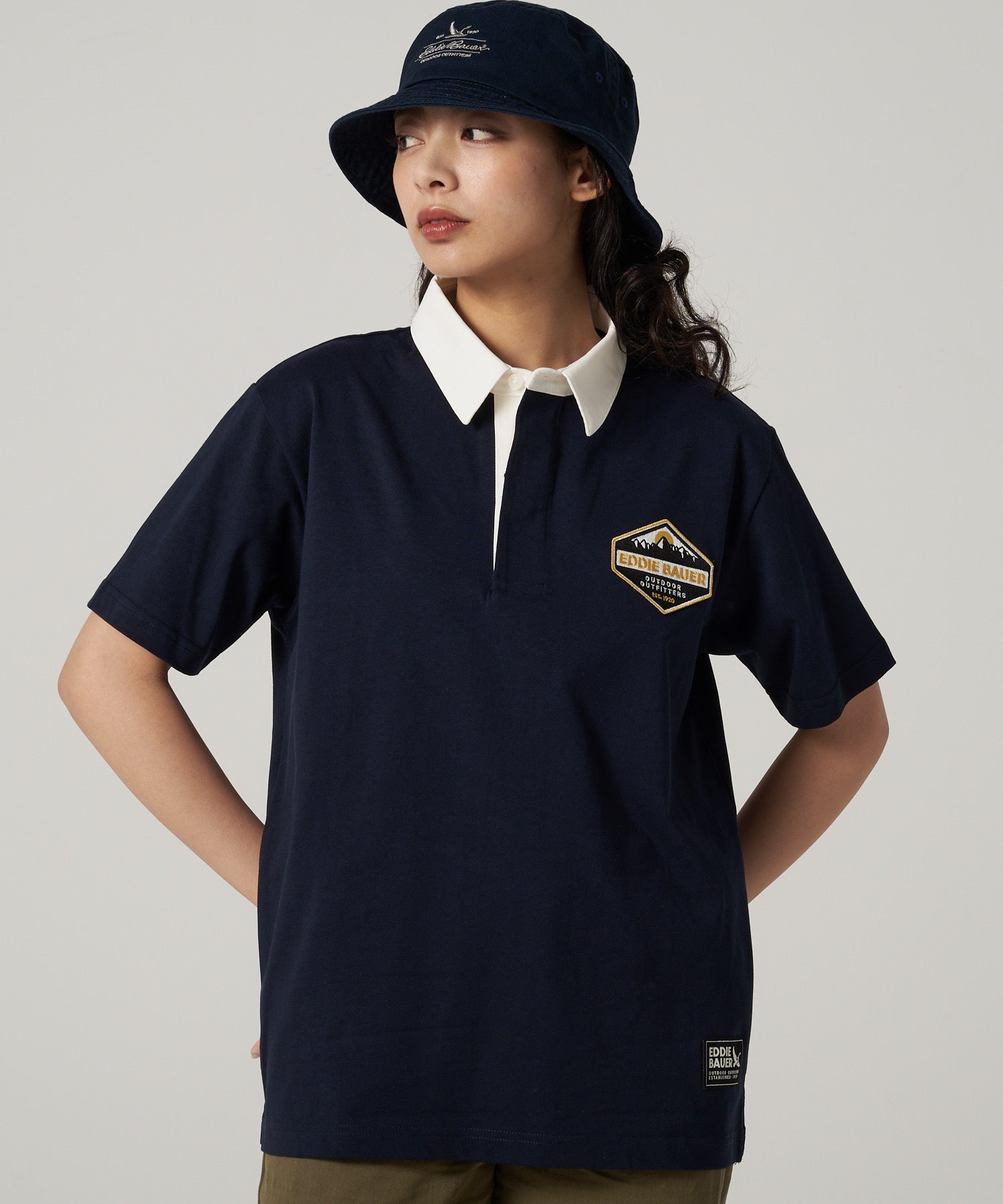Eddie Bauer ラガーシャツ ヨーク 肩 キルティング アームフェルト Eddie Bauer （エディー・バウアー）公式オンライン通販サイト