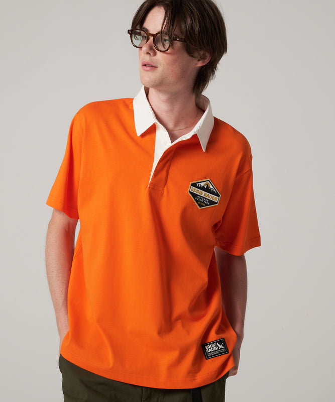 半袖ラガーシャツ