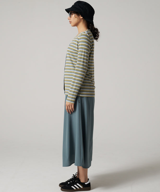 エッセンシャルズ リブ 長袖カーディガン/ESSENTIALS RIBBED LS CARDIGAN