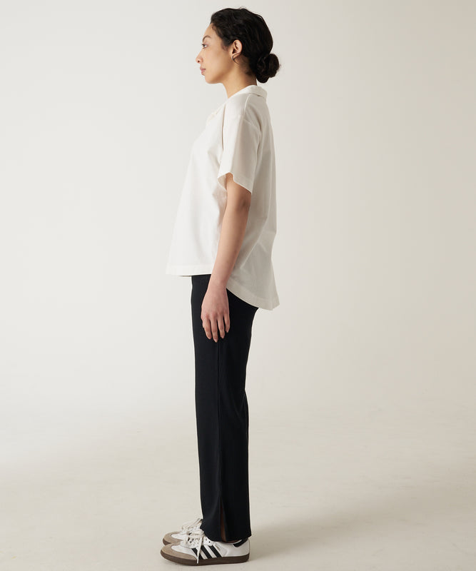 開襟 Tシャツ/OPEN COLLAR TEE