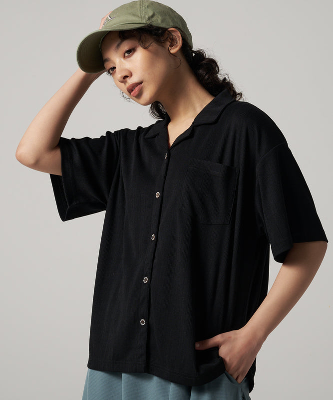 ジャージー 開襟シャツ/OPEN COLLAR JERSEY SHIRT