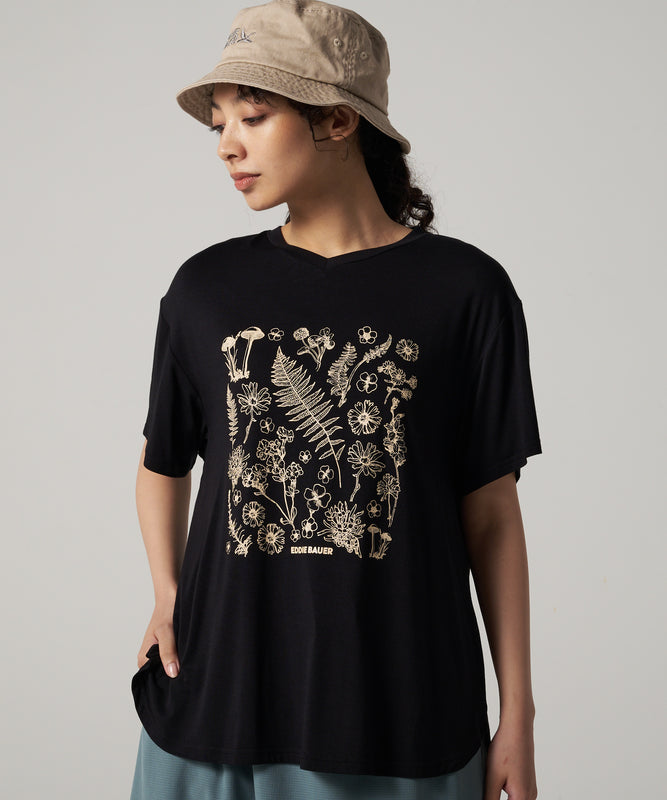 Vネック チュニックTシャツ/V-NECK TEE TUNIC