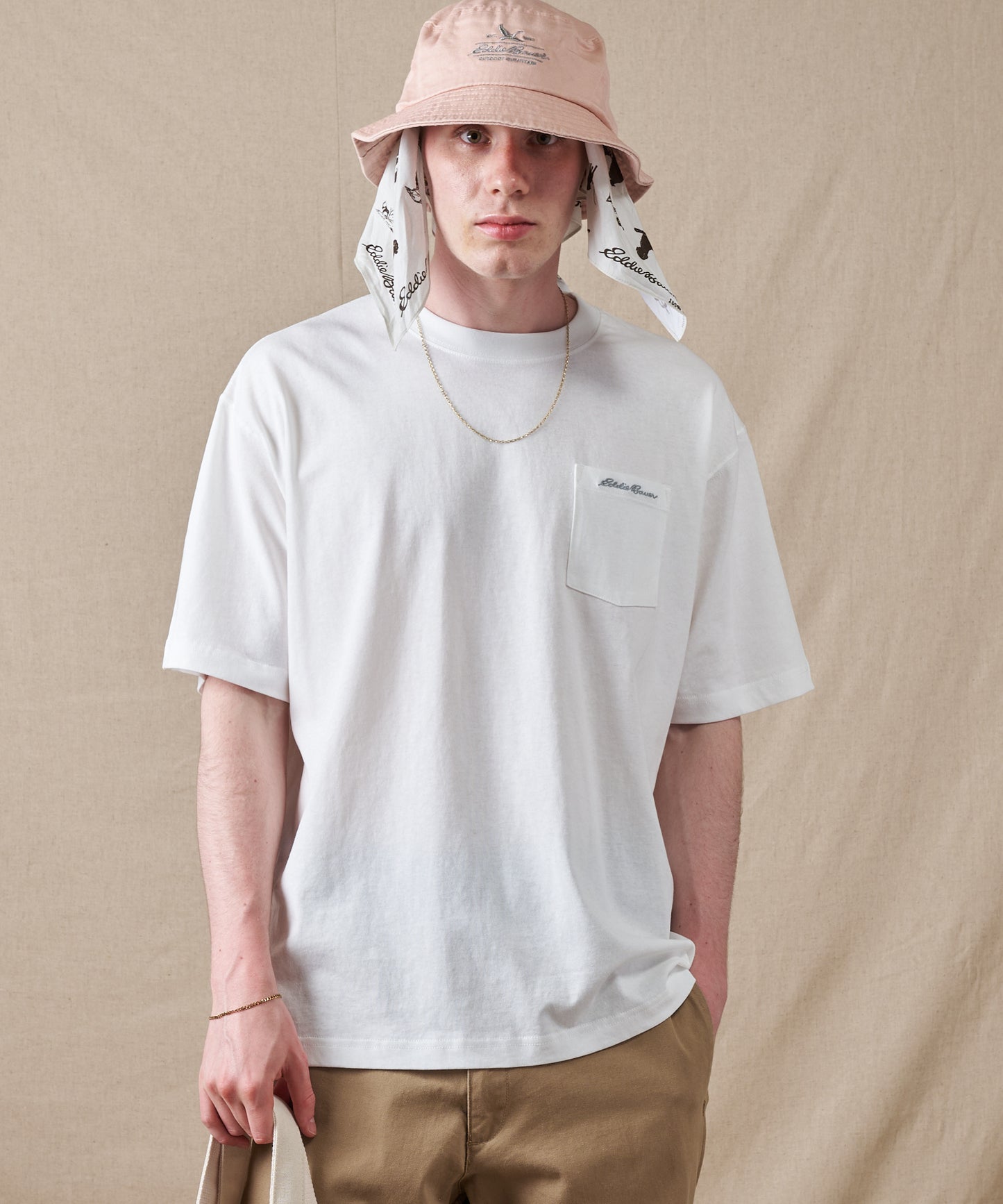クラシック ロゴ刺繡 ポケットTシャツ/CLASSIC LOGO EMB PKT TEE