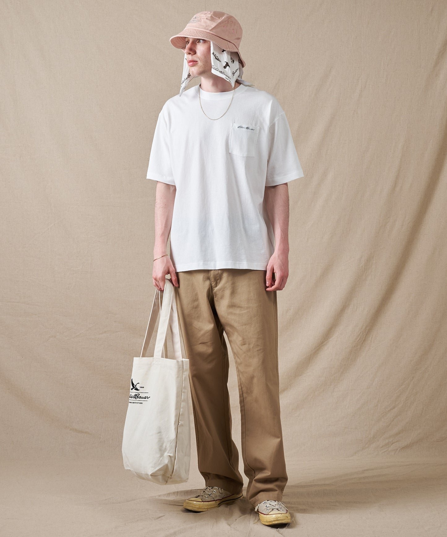 クラシック ロゴ刺繡 ポケットTシャツ/CLASSIC LOGO EMB PKT TEE
