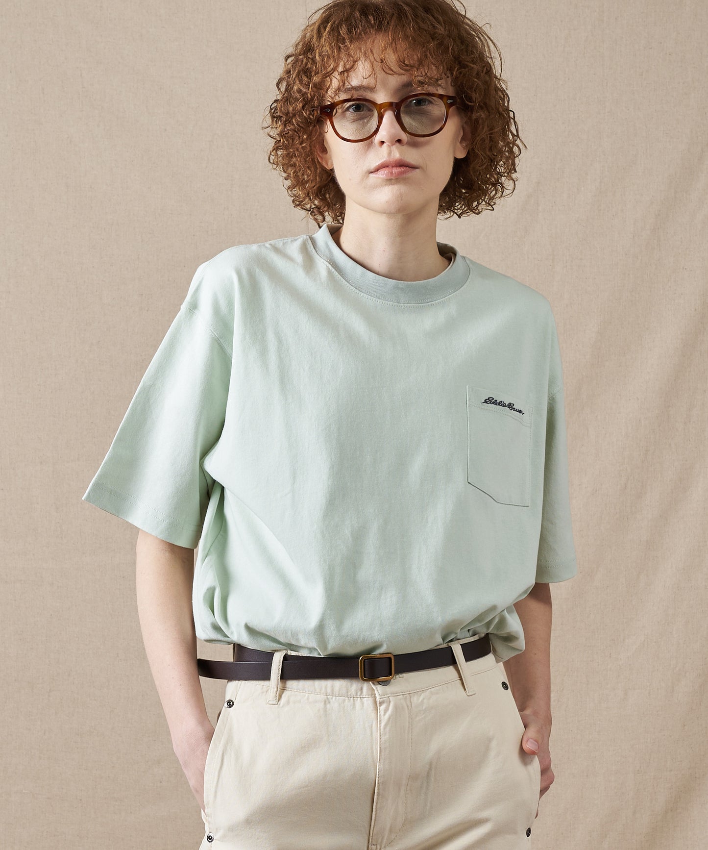 クラシック ロゴ刺繡 ポケットTシャツ/CLASSIC LOGO EMB PKT TEE