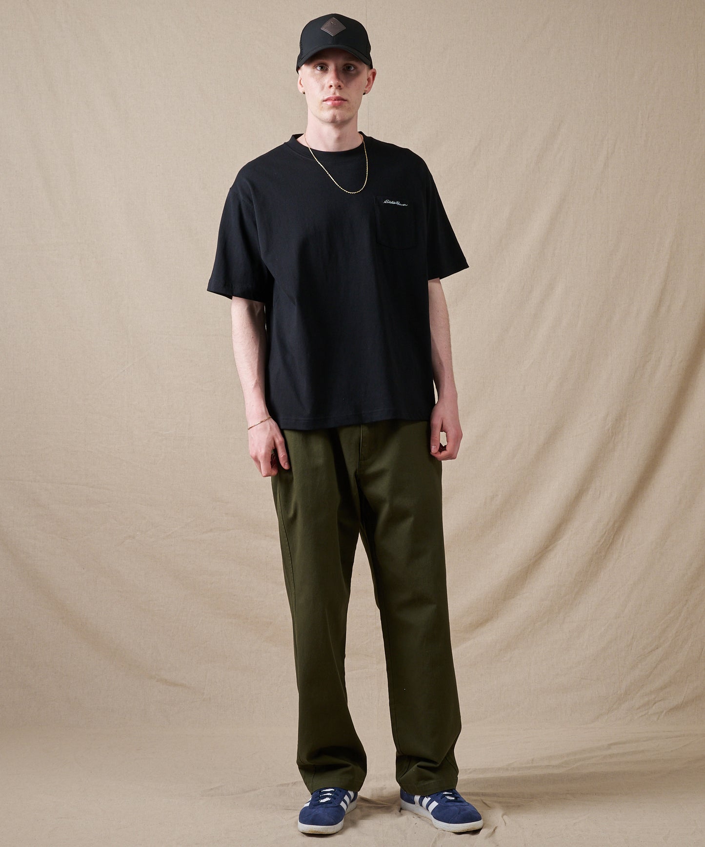 クラシック ロゴ刺繡 ポケットTシャツ/CLASSIC LOGO EMB PKT TEE