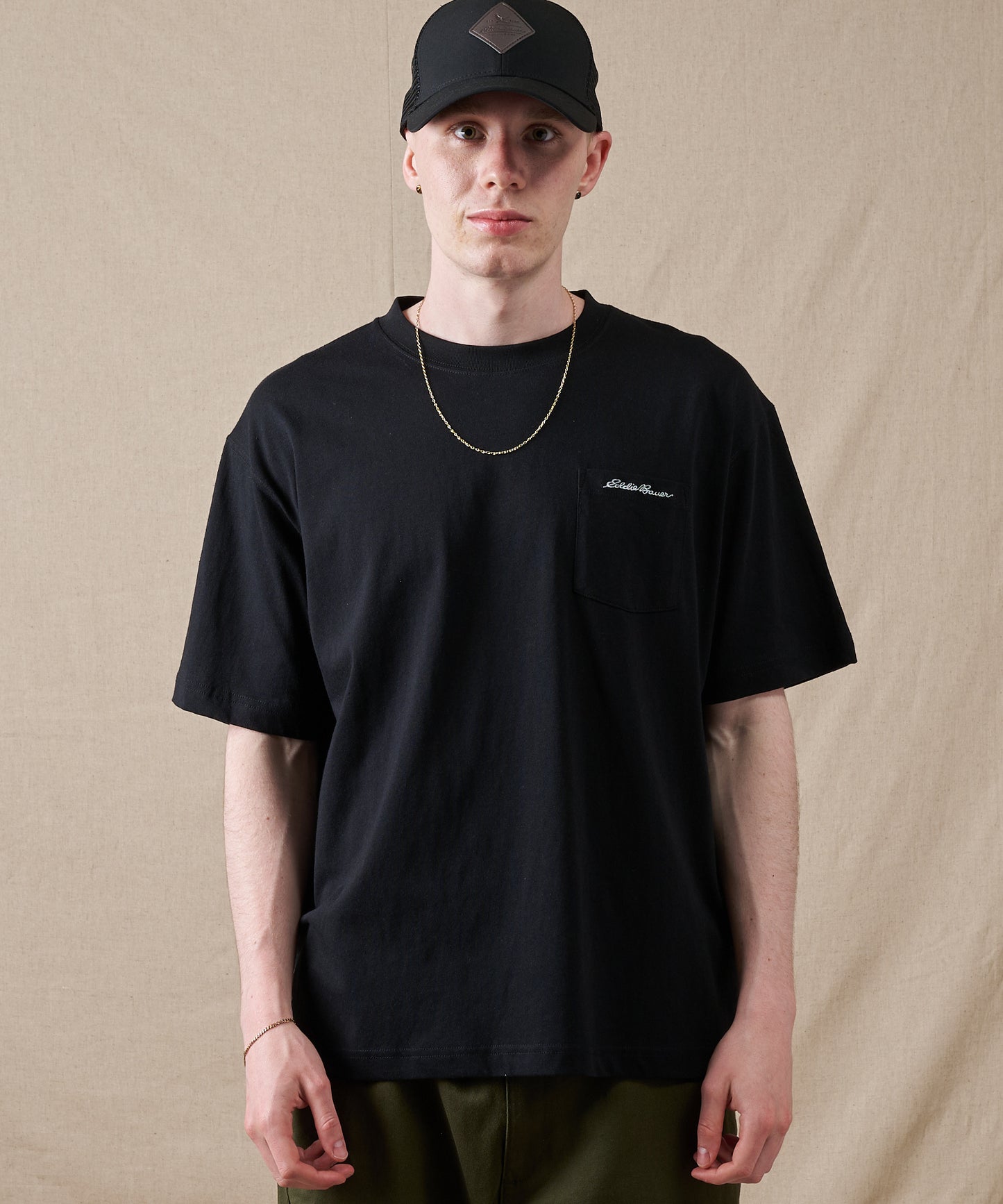 クラシック ロゴ刺繡 ポケットTシャツ/CLASSIC LOGO EMB PKT TEE