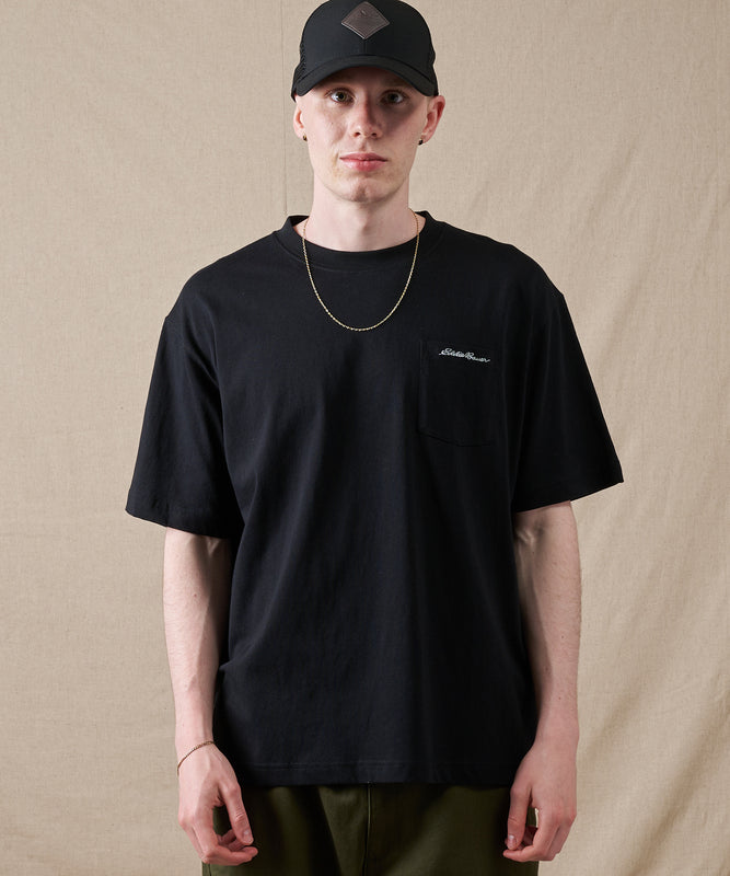 クラシック ロゴ刺繡 ポケットTシャツ/CLASSIC LOGO EMB PKT TEE