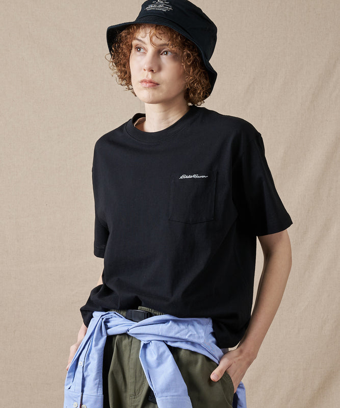 クラシック ロゴ刺繡 ポケットTシャツ/CLASSIC LOGO EMB PKT TEE