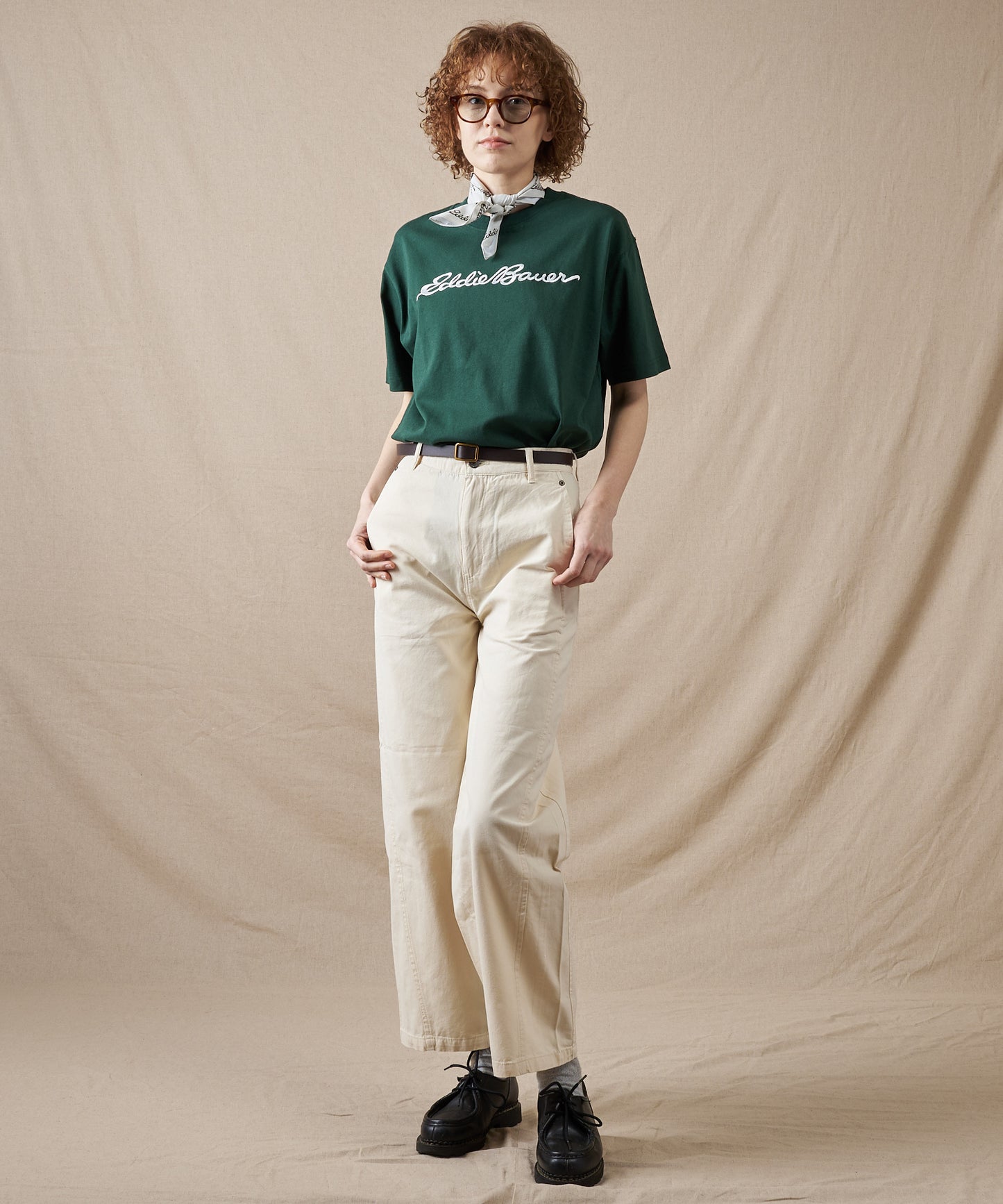 クラシック ロゴ刺繡 Tシャツ/CLASSIC LOGO EMB TEE