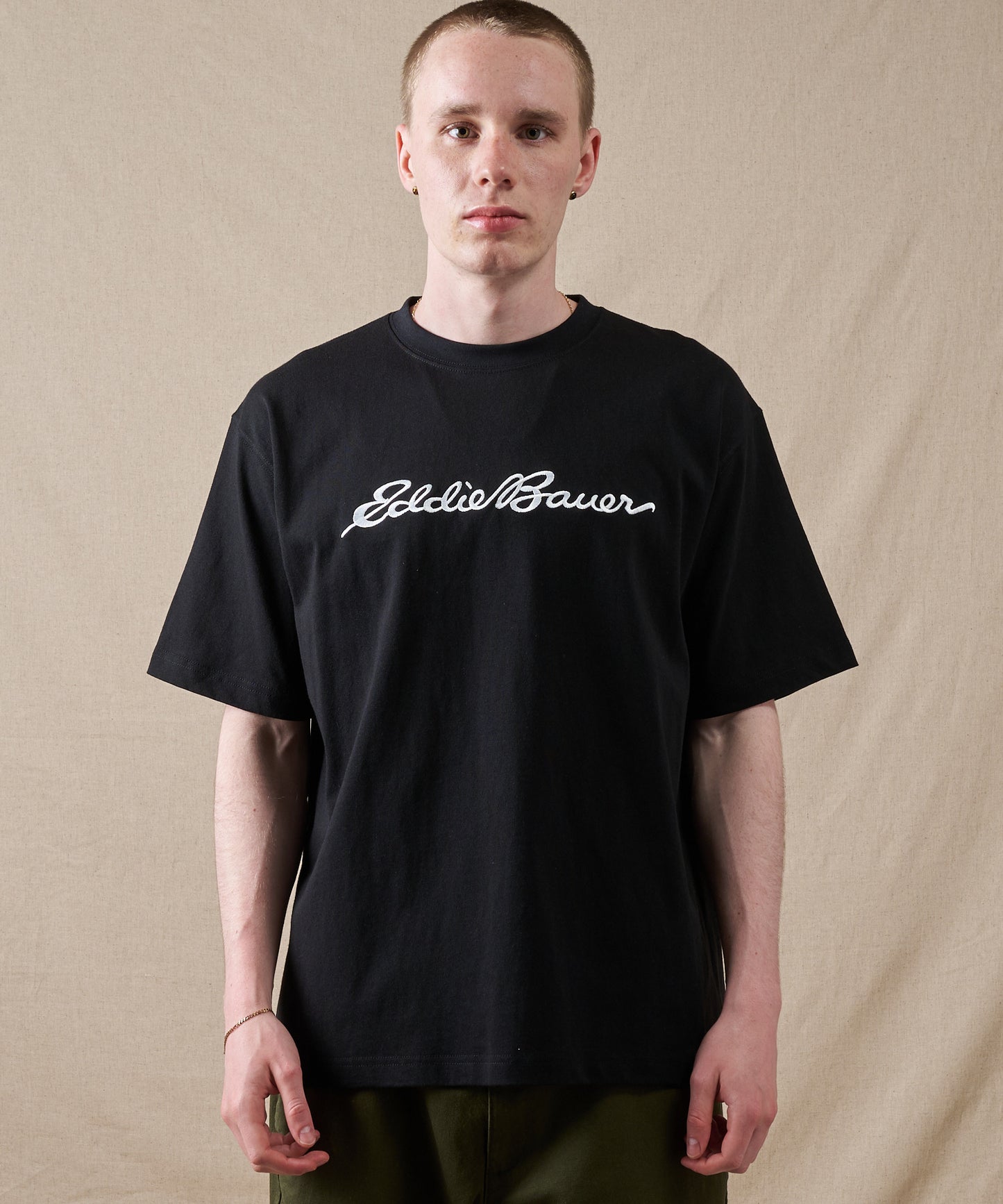 クラシック ロゴ刺繡 Tシャツ/CLASSIC LOGO EMB TEE