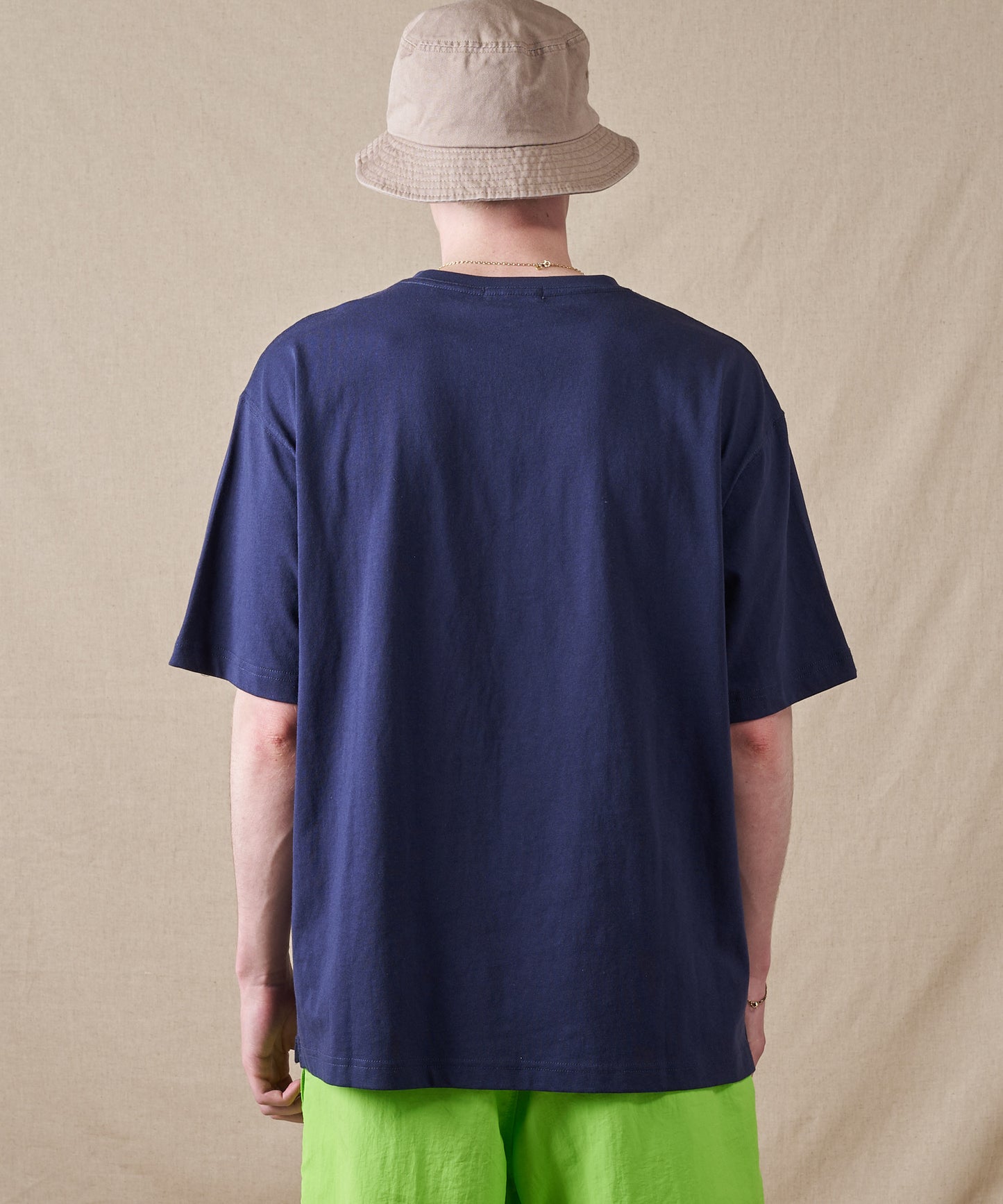クラシック ロゴ刺繡 ヘンリーネックTシャツ/CLASSIC LOGO EMB HENRY TEE