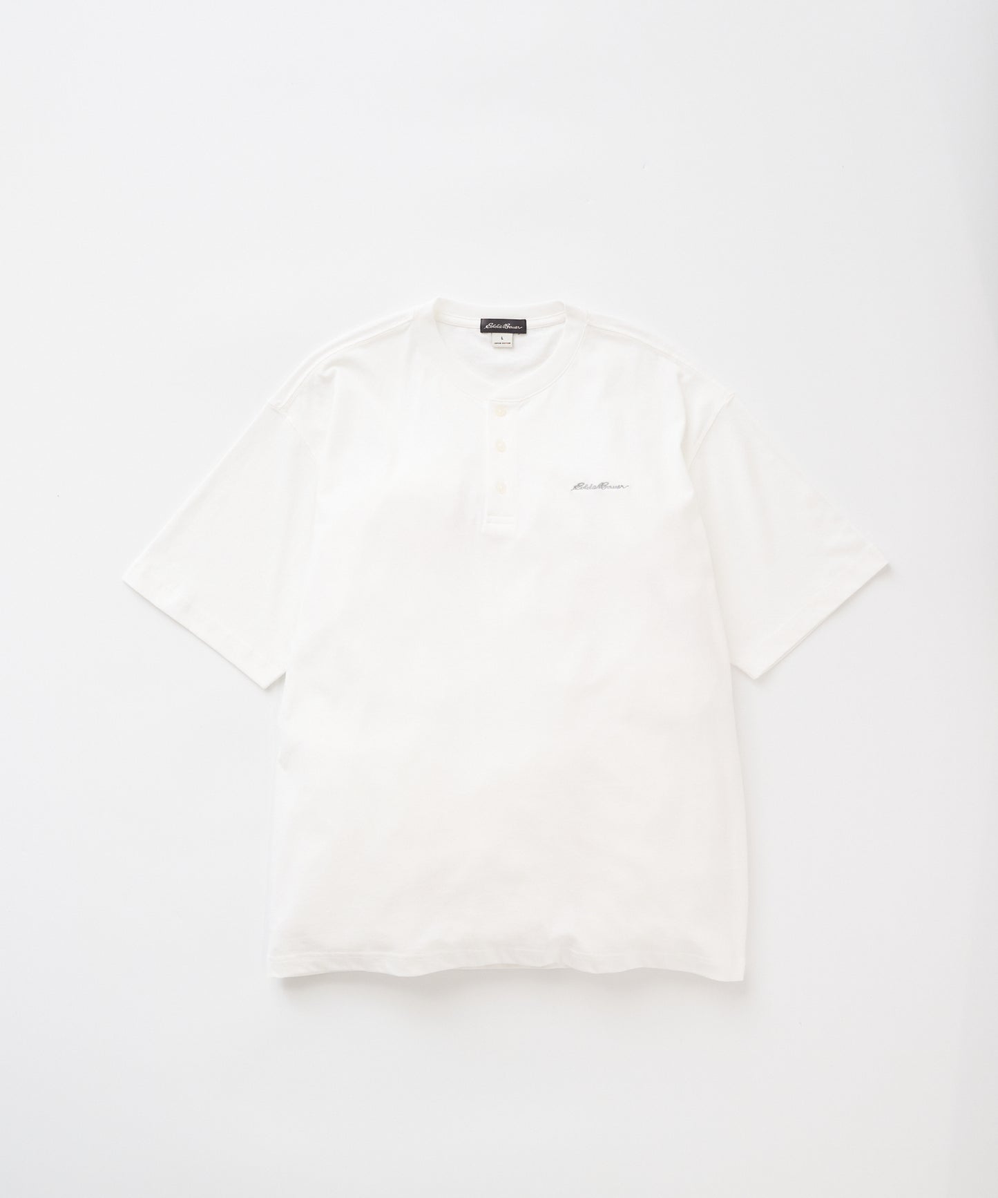 クラシック ロゴ刺繡 ヘンリーネックTシャツ/CLASSIC LOGO EMB HENRY TEE