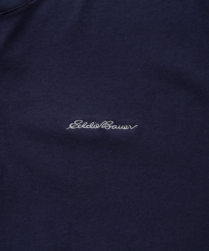 クラシック ロゴ刺繡 ヘンリーネックTシャツ/CLASSIC LOGO EMB HENRY TEE
