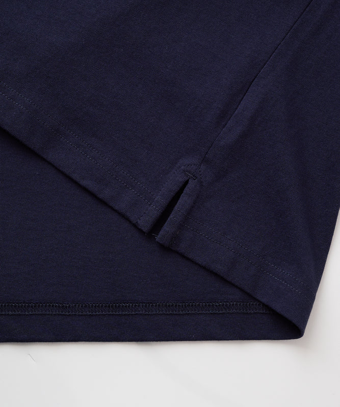 クラシック ロゴ刺繡 ヘンリーネックTシャツ/CLASSIC LOGO EMB HENRY TEE