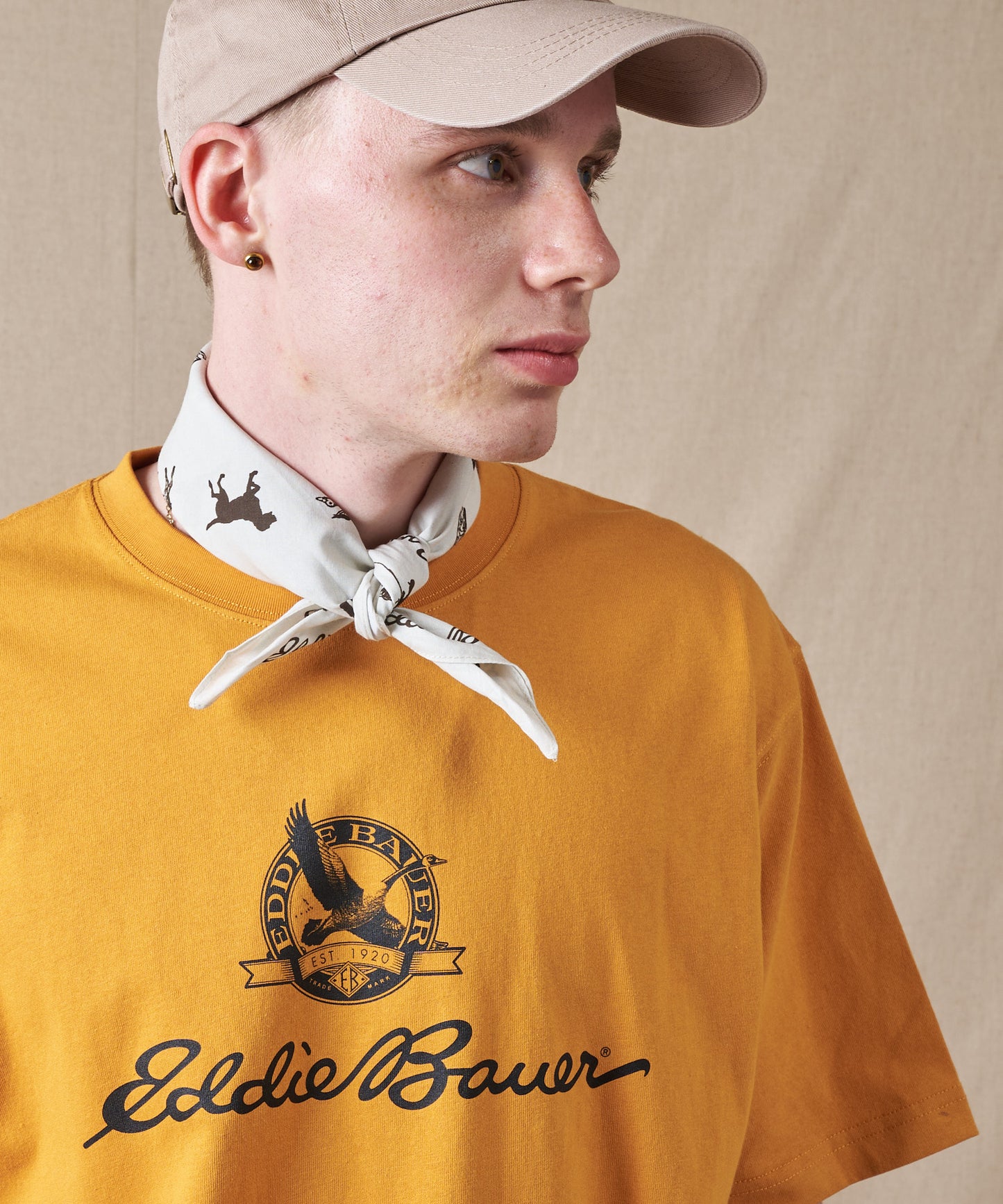 グースロゴプリント Tシャツ/GOOSE LOGO PRINT TEE