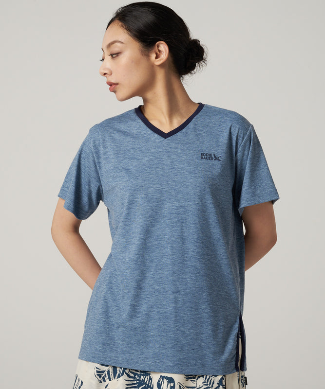 アシンメトリー スリット半袖Tシャツ/ASYMMETRY SLIT SS TEE