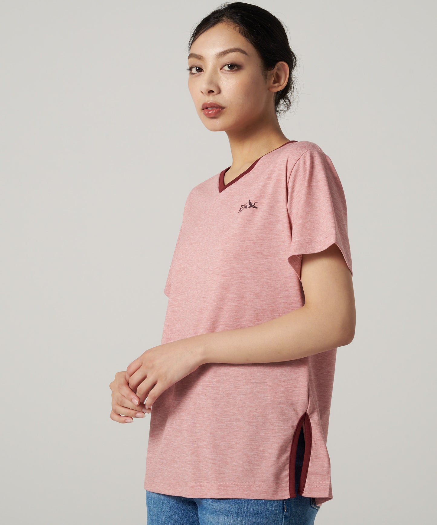 アシンメトリー スリット半袖Tシャツ/ASYMMETRY SLIT SS TEE