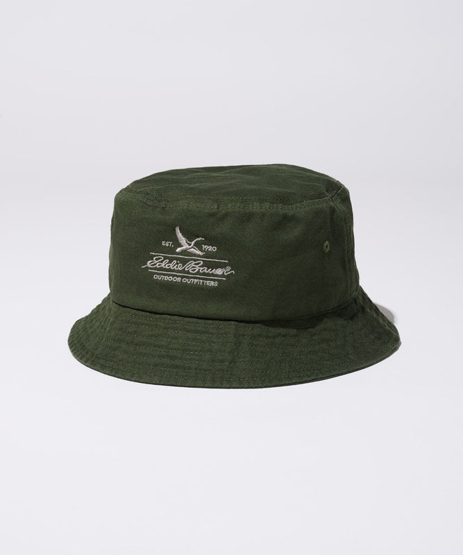 コットンツイル ロゴハット/COTTON TWILL LOGO BUCKET HAT