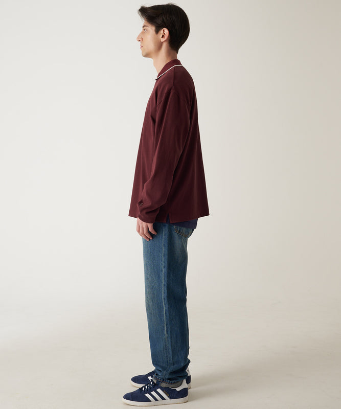 クォータージップ ラガーシャツ/QUARTER ZIP RUGGER SHIRTS