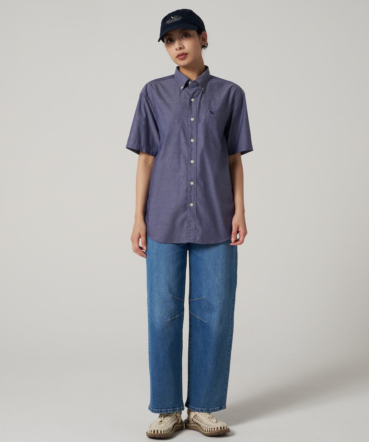 オックスフォード ボタンダウン 半袖シャツ/OXFORD SS BD SHIRT
