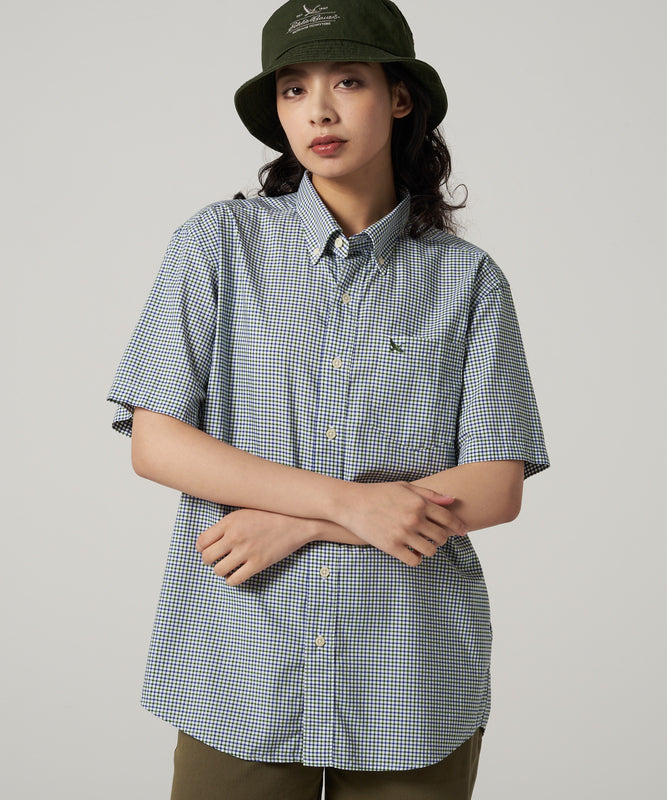 刺繍 ボタンダウン 半袖シャツ/EMB SSBD SHIRT