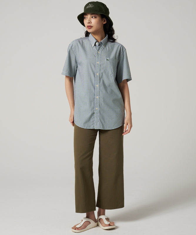 刺繍 ボタンダウン 半袖シャツ/EMB SSBD SHIRT
