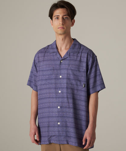 レーヨンリネン キャンプ 半袖シャツ/RAYON LINEN SS CAMP SHIRTS
