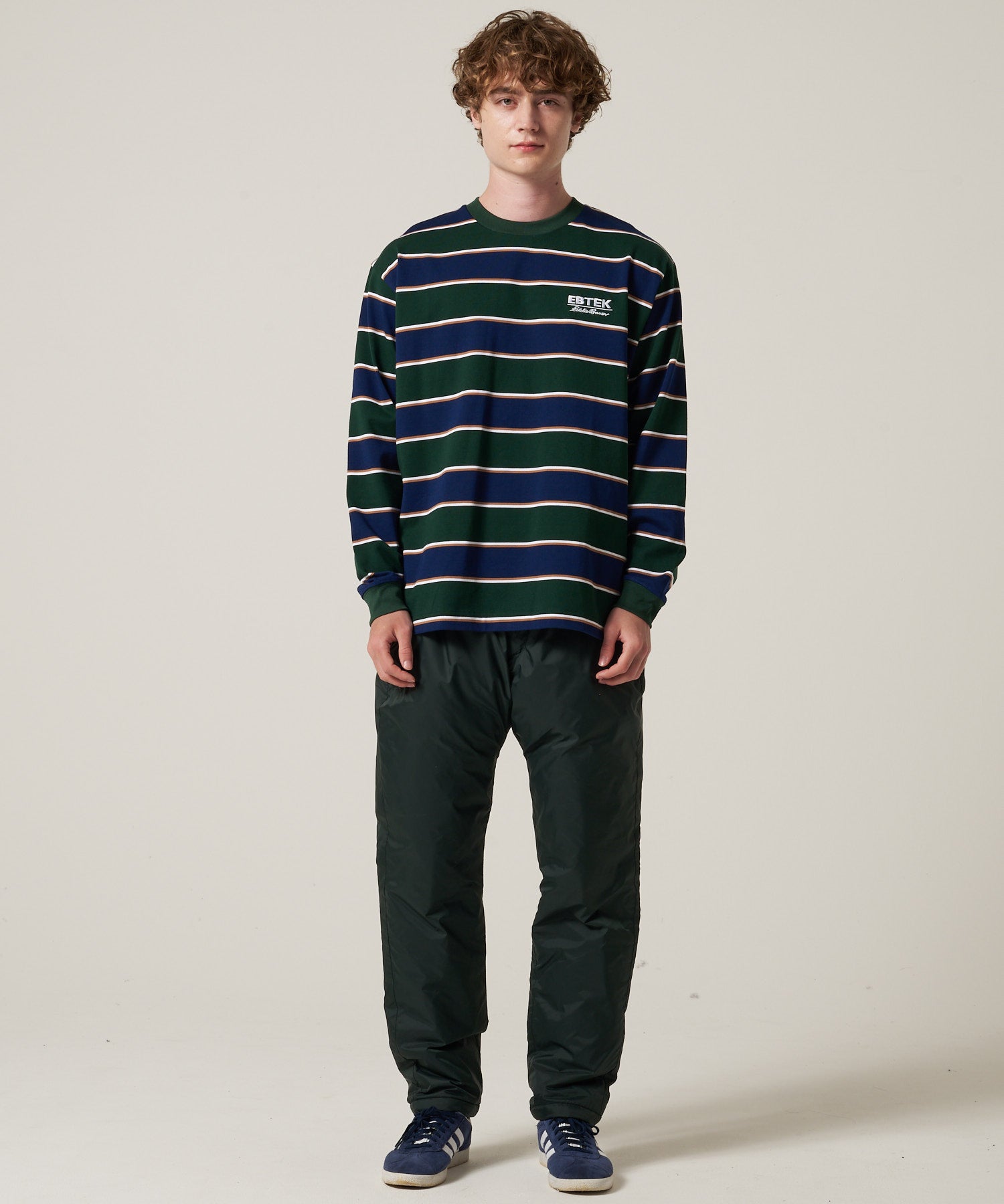 00s エディーバウアー 高機能 プリマロフト 中綿 リバーシブル ジャケット Eddie Bauer 古着 エディーバウアー コーデュラ プリマロフト 中綿