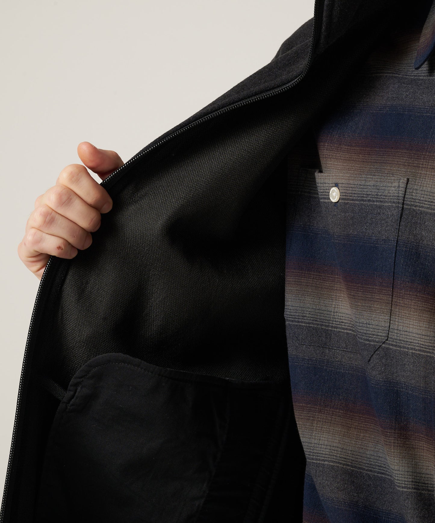 【予約】ボンディング ウール ジップスタンド/BONDING WOOL ZIP STAND