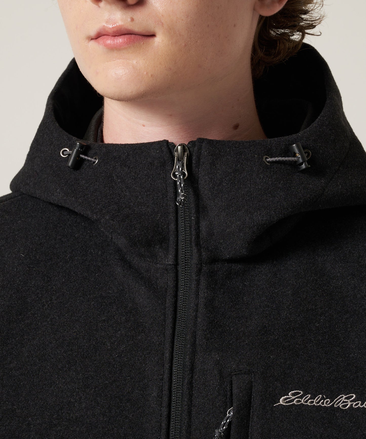 【予約】ボンディング ウール ジップフーディ/BONDING WOOL ZIP HOODIE
