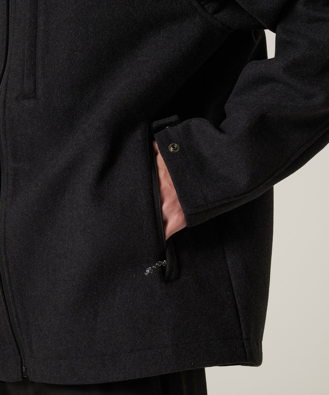 【予約】ボンディング ウール ジップフーディ/BONDING WOOL ZIP HOODIE