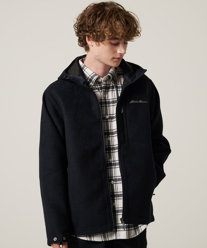 【予約】ボンディング ウール ジップフーディ/BONDING WOOL ZIP HOODIE
