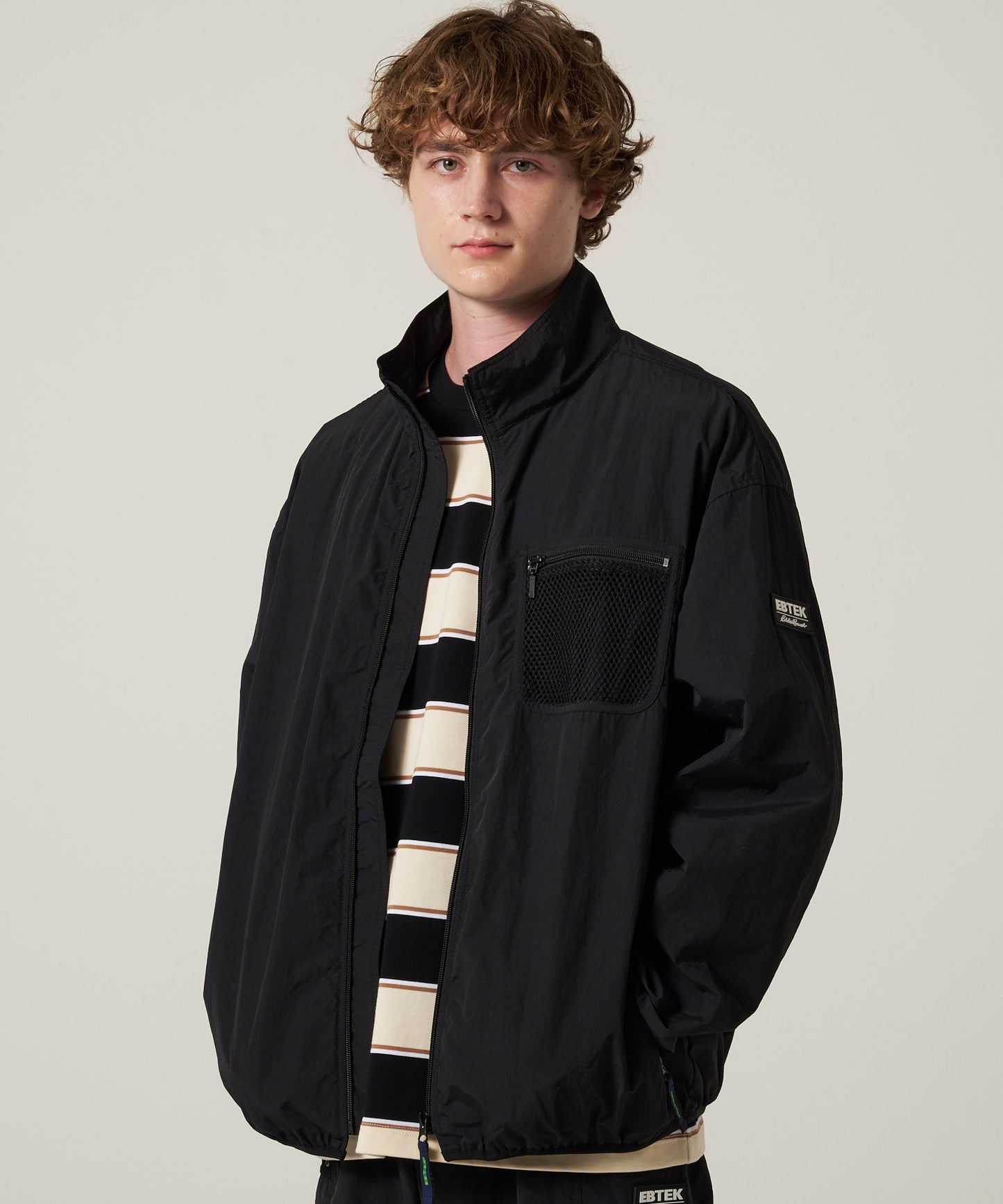 【予約】EBTEK ナイロンメッシュ ブルゾン/EBTEK NYLON/MESH BLOUSON