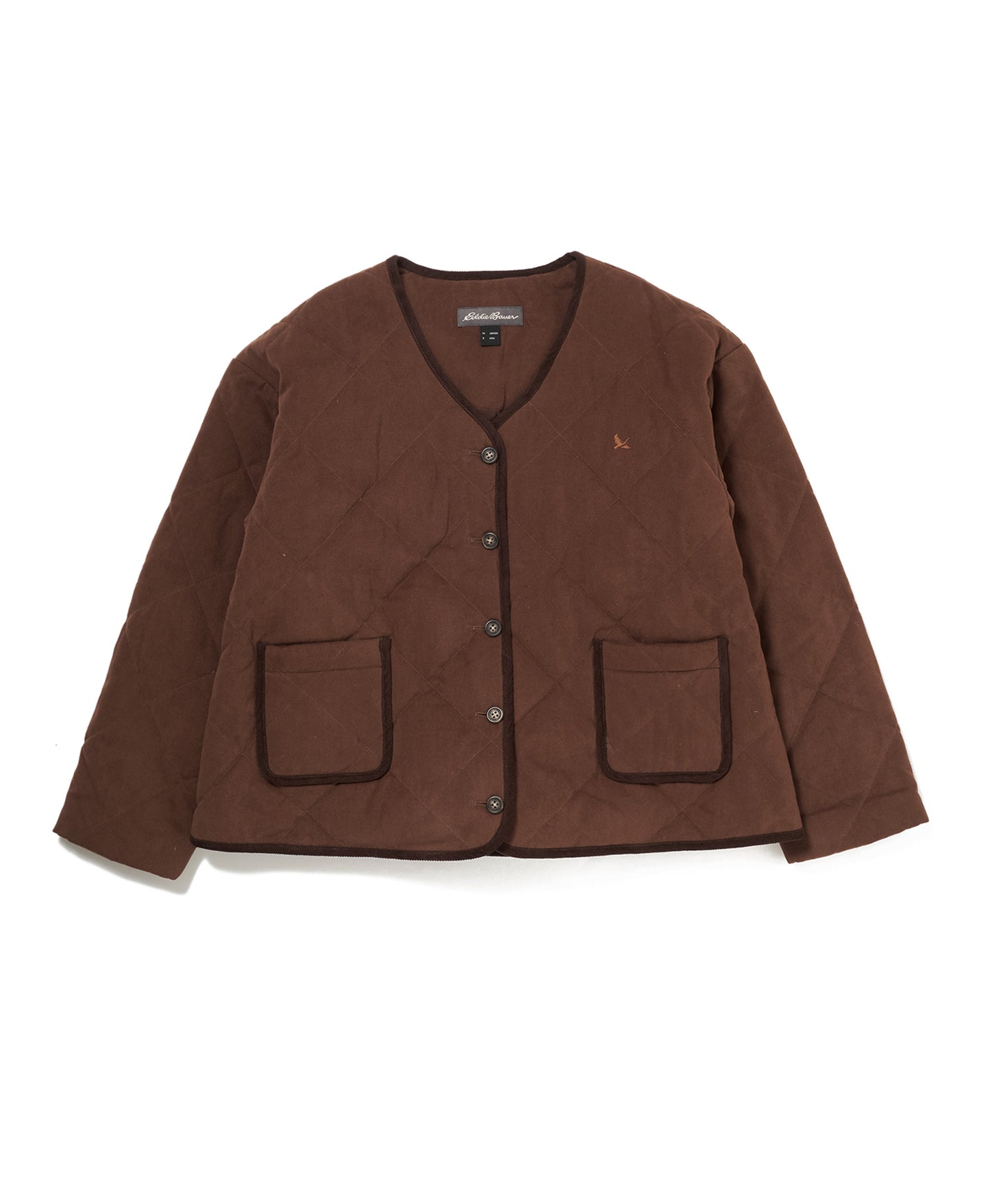 カラーレス キルト ジャケット/COLLARLESS QUILT JACKET