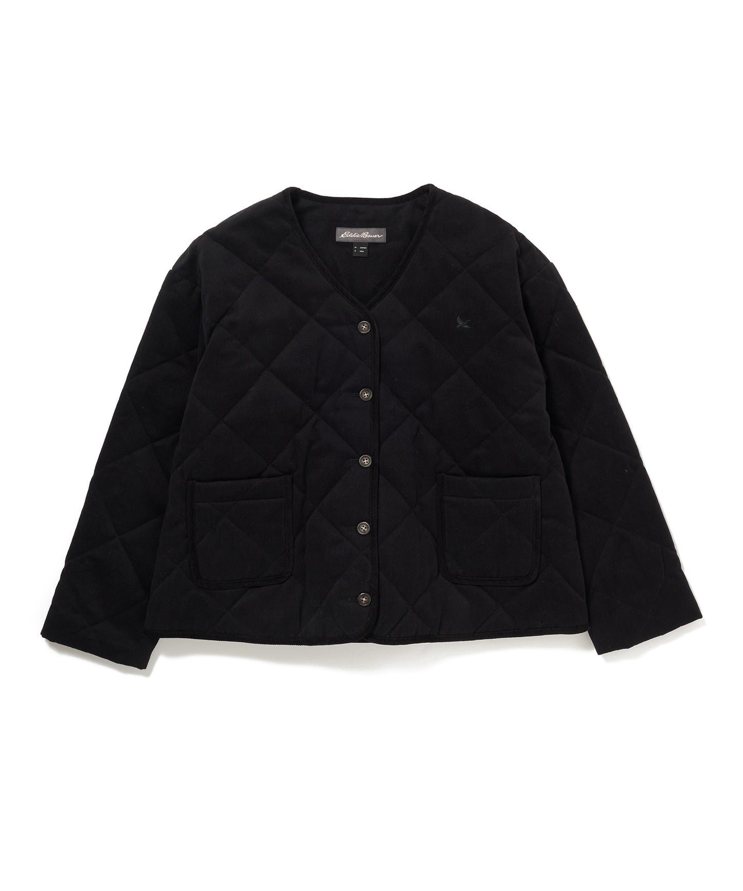 カラーレス キルト ジャケット/COLLARLESS QUILT JACKET