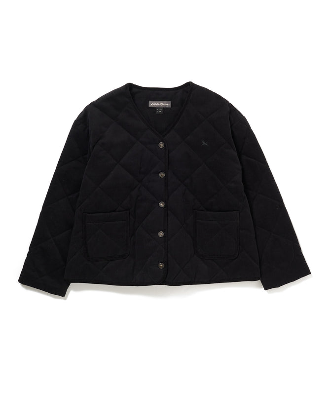 カラーレス キルト ジャケット/COLLARLESS QUILT JACKET