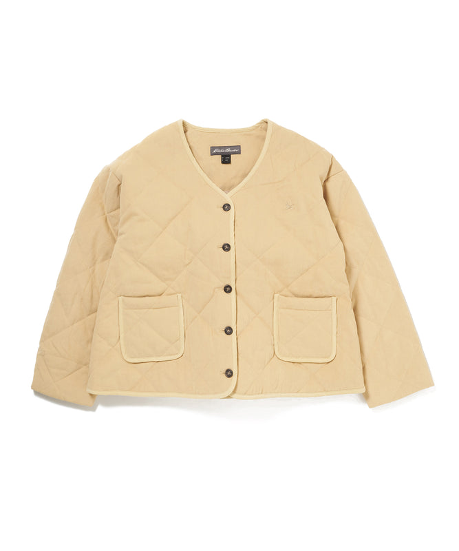カラーレス キルト ジャケット/COLLARLESS QUILT JACKET
