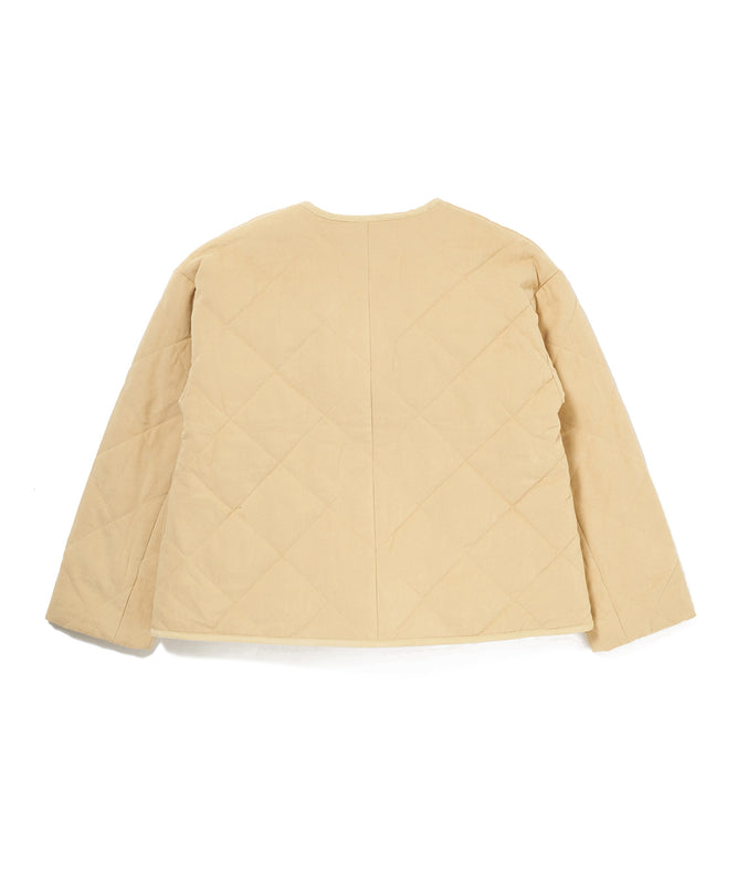 カラーレス キルト ジャケット/COLLARLESS QUILT JACKET