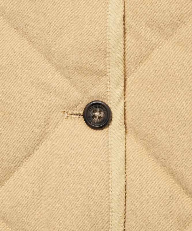 カラーレス キルト ジャケット/COLLARLESS QUILT JACKET