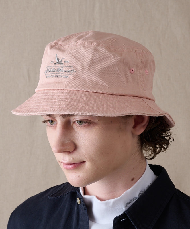 コットンツイル ロゴバケットハット/COTTON TWILL LOGO BUCKET HAT
