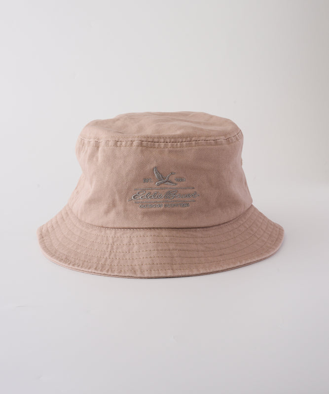 コットンツイル ロゴバケットハット/COTTON TWILL LOGO BUCKET HAT