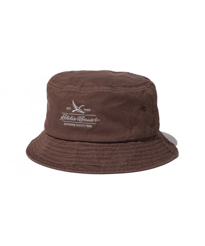 コットンツイル ロゴバケットハット/COTTON TWILL LOGO BUCKET HAT