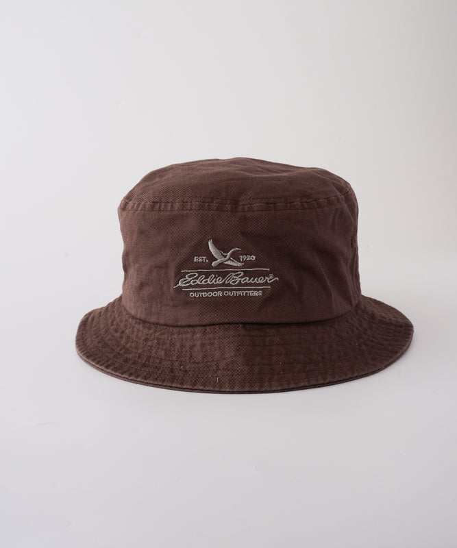 コットンツイル ロゴバケットハット/COTTON TWILL LOGO BUCKET HAT
