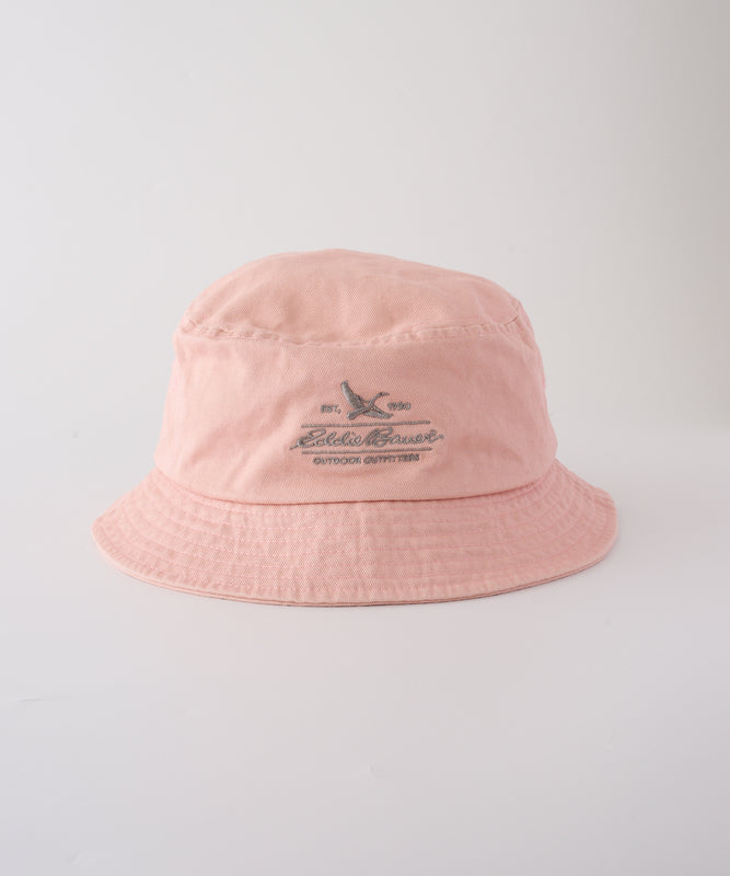 コットンツイル ロゴバケットハット/COTTON TWILL LOGO BUCKET HAT