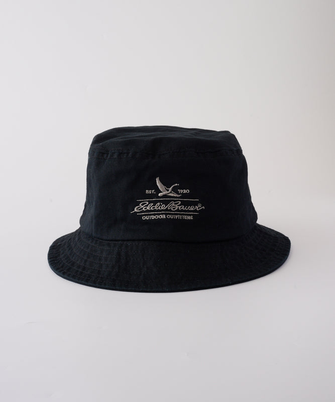 コットンツイル ロゴバケットハット/COTTON TWILL LOGO BUCKET HAT