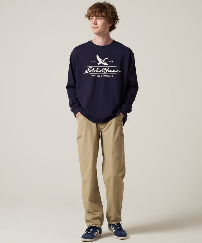 クラシックロゴ プリント長袖Tシャツ/CLASSIC LOGO PRINT LS TEE