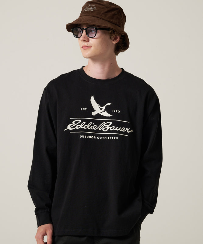クラシックロゴ プリント長袖Tシャツ/CLASSIC LOGO PRINT LS TEE