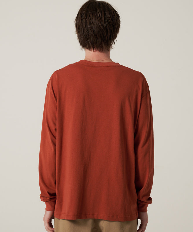 ワンポイントポケット長袖Tシャツ/ONE POINT PKT LS TEE